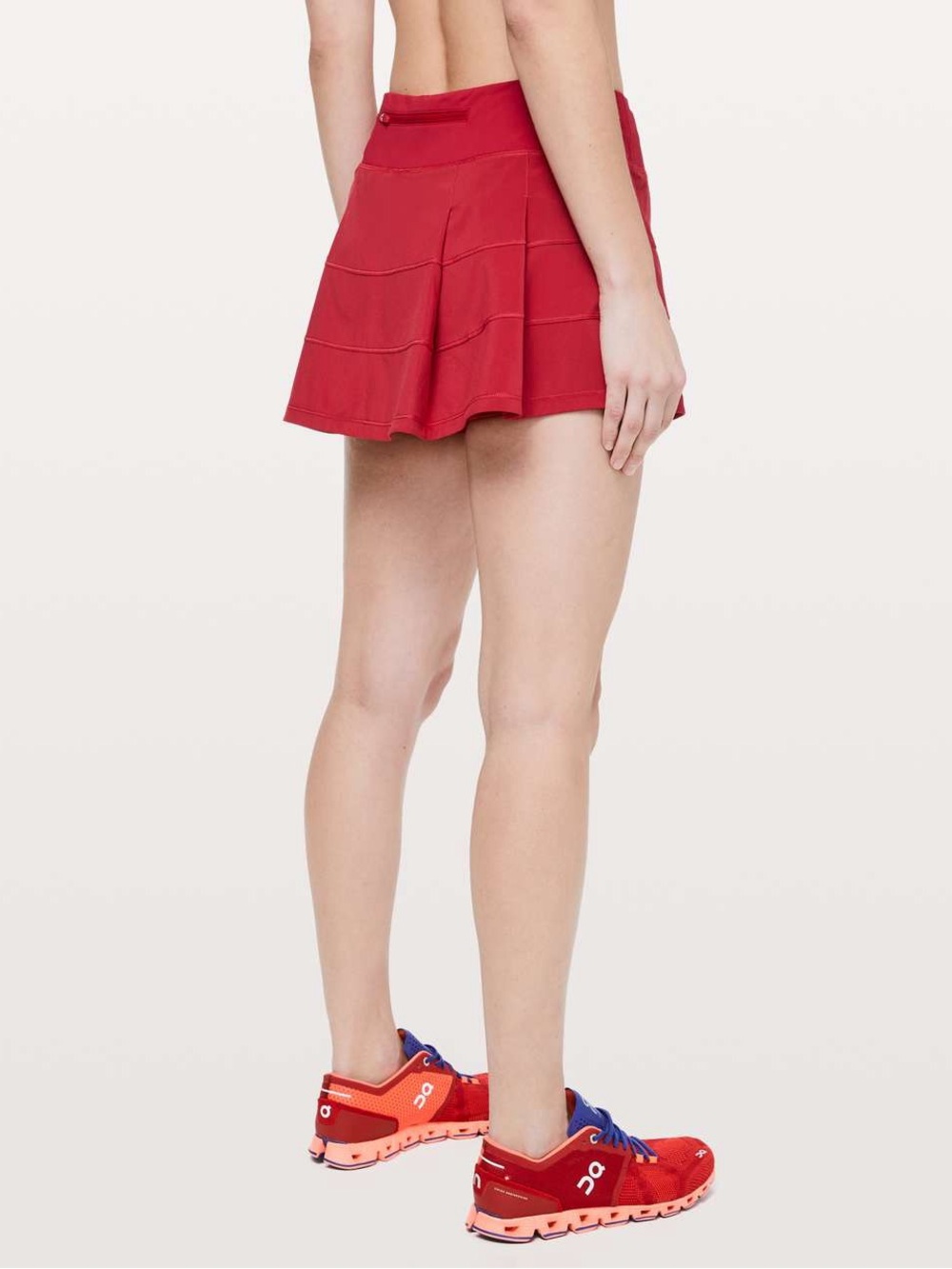Lululemon Pace Rival Athletic Woman’s Red Pleated Activewear Skort Size 2